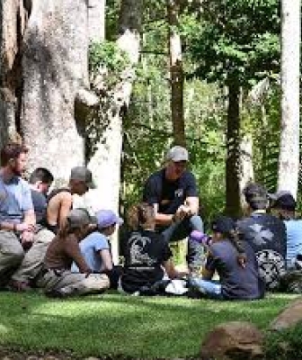 Communication with Veteran outdoors