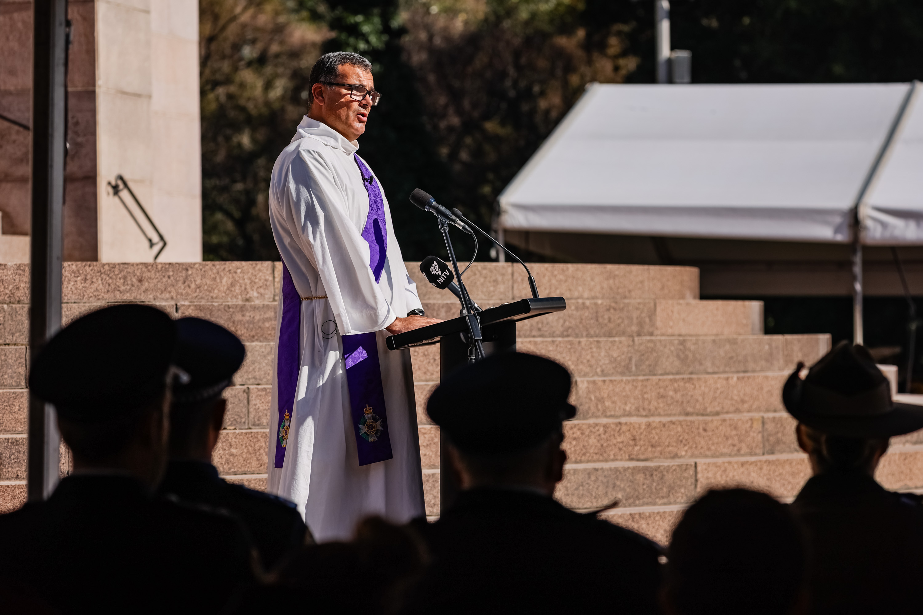 DCN Clint McGoldrick commemorating Reconciliation Week in Sydney at the ANZAC Memorial