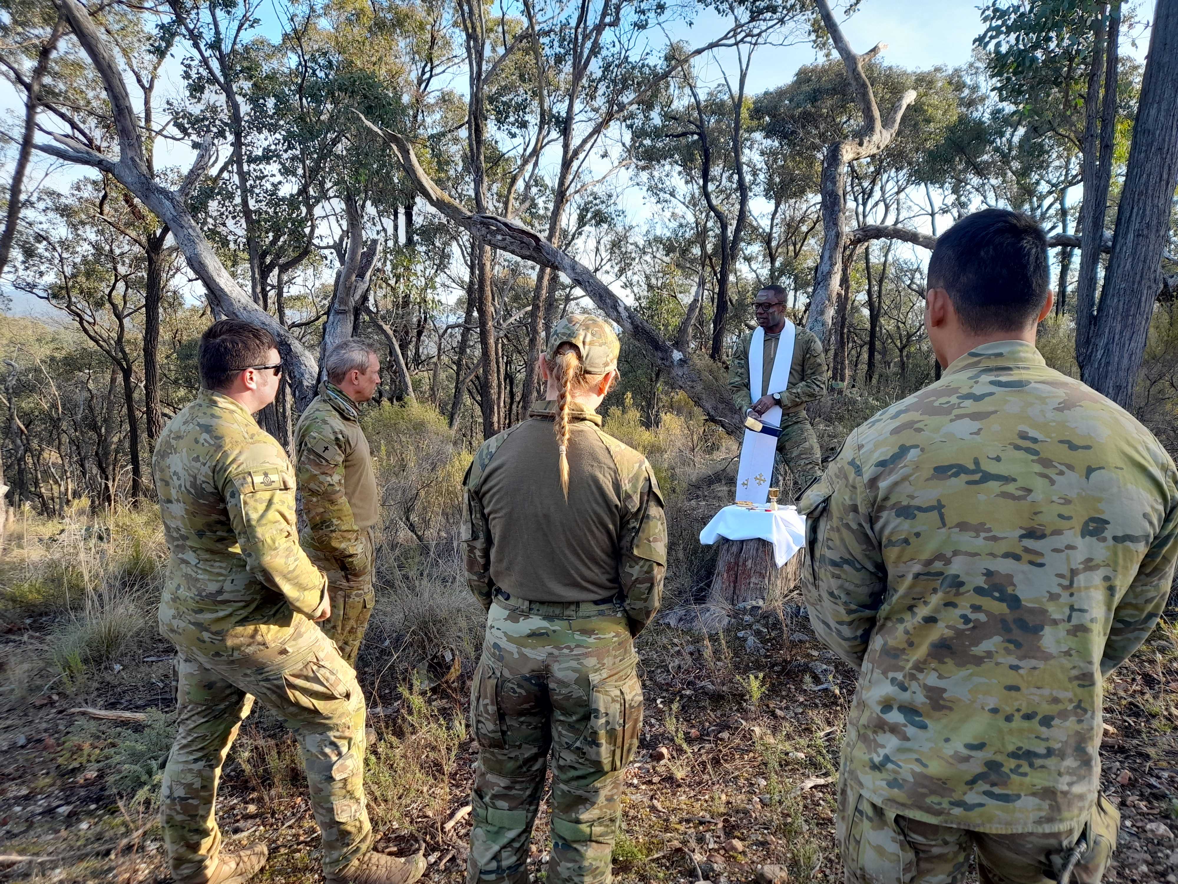 Fr Kene and RMC Cadets