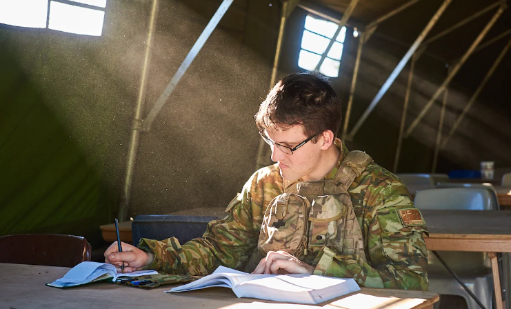 ADF member doing research